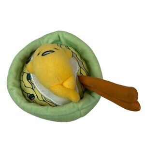 Sanrio Gudetama Plush Ramen Bowl With Chopsticks 5" Stuffed Toy